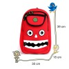 Nohoo WoW School Bag-Monster Red